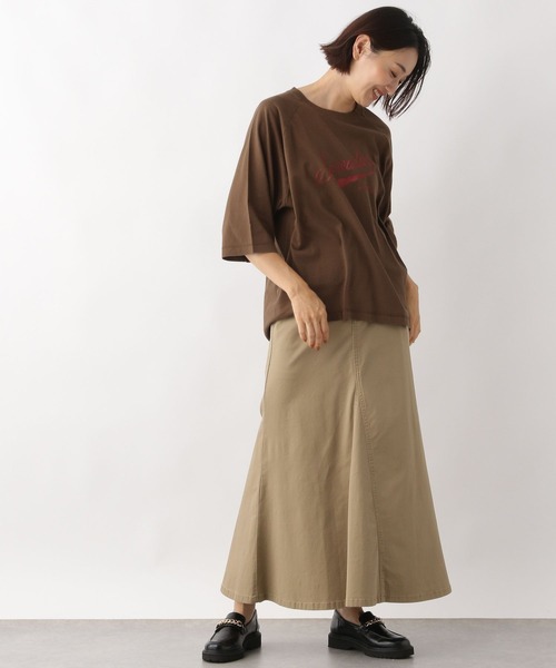 LEPSIM(レプシィム)の「ヴィンテージラグランT 134878(Tシャツ/カットソー・レディース・ブラウン/グレー/オフホワイト・FREE)」の9枚目の写真