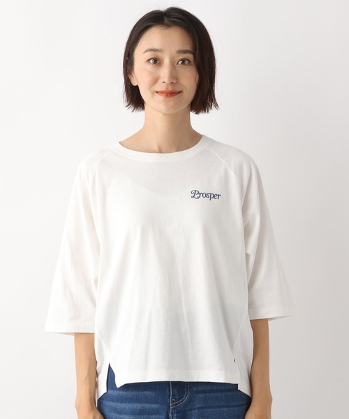 LEPSIM(レプシィム)の「ヴィンテージラグランT 134878(Tシャツ/カットソー・レディース・ブラウン/グレー/オフホワイト・FREE)」の15枚目の写真
