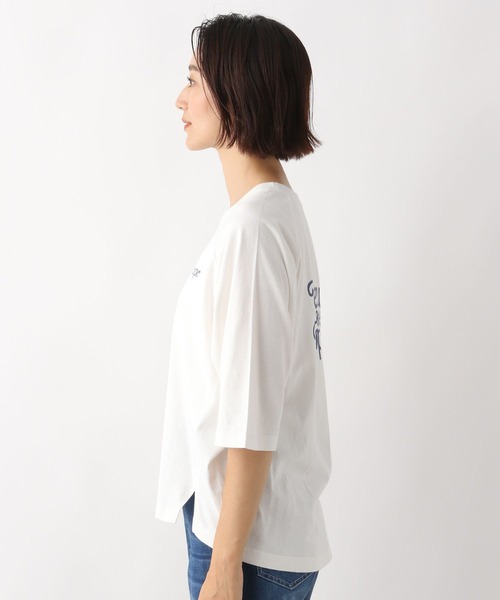LEPSIM(レプシィム)の「ヴィンテージラグランT 134878(Tシャツ/カットソー・レディース・ブラウン/グレー/オフホワイト・FREE)」の20枚目の写真