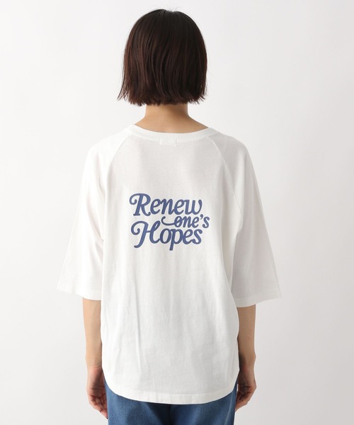 LEPSIM(レプシィム)の「ヴィンテージラグランT 134878(Tシャツ/カットソー・レディース・ブラウン/グレー/オフホワイト・FREE)」の7枚目の写真