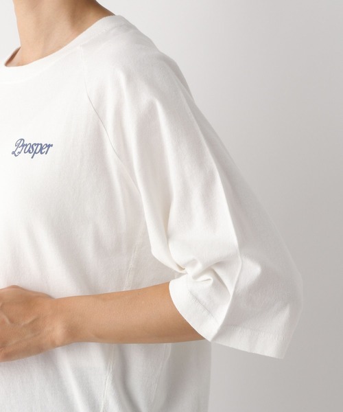 LEPSIM(レプシィム)の「ヴィンテージラグランT 134878(Tシャツ/カットソー・レディース・ブラウン/グレー/オフホワイト・FREE)」の13枚目の写真