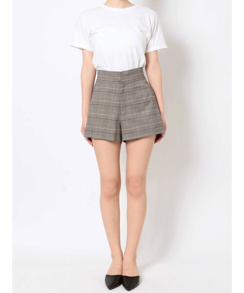 GYDA（ジェイダ）の「【セットアップ着用可】ハイウエストグレンチェックショートパンツ（その他パンツ・レディース・ベージュ/グレー・FREE）」の16枚目の写真