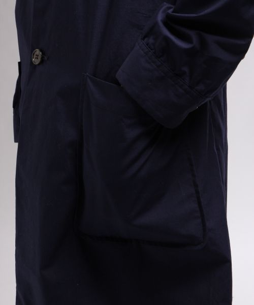 HARE（ハレ）の「タイプライターシャツコート(HARE)（チェスターコート・メンズ・ホワイト/ベージュ/ブルー/ネイビー・MEDIUM/SMALL/LARGE）」の15枚目の写真