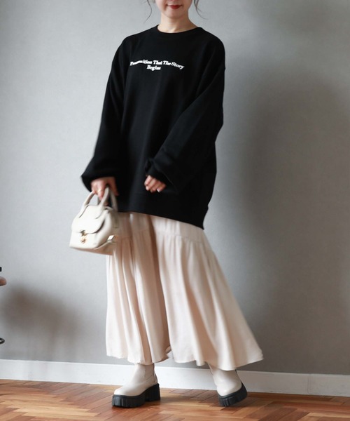 archives（アルシーヴ）の「カーブティアードスカート（スカート・レディース・ブラック/ブルー/アイボリー・MEDIUM）」の9枚目の写真