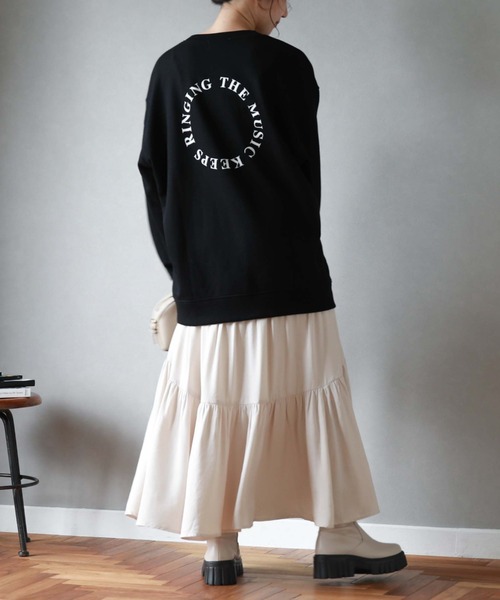 archives（アルシーヴ）の「カーブティアードスカート（スカート・レディース・ブラック/ブルー/アイボリー・MEDIUM）」の10枚目の写真