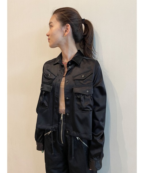 DIESEL（ディーゼル）の「レディース 長袖シャツ サテン（シャツ/ブラウス・レディース・グレー/ブラック・MEDIUM/LARGE/X-LARGE/SMALL）」の21枚目の写真