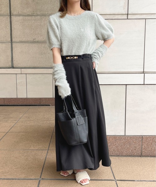 apres jour（アプレジュール）の「シャギーアームウォーマーSET【ZOZOTOWN限定アイテム】（ニット/セーター・レディース・ブラック/オフホワイト/ライトピンク/グレー・X-LARGE/フリー）」の11枚目の写真