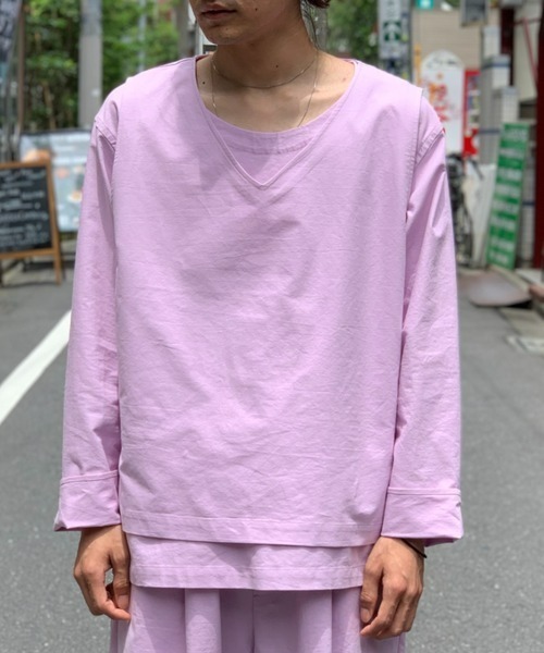 Toironier(トワロニエ)の「Toironier/トワロニエ/Lounge Vest/ラウンジベスト(その他アウター・メンズ・ブラック/ラベンダー/マスタード・F)」の5枚目の写真