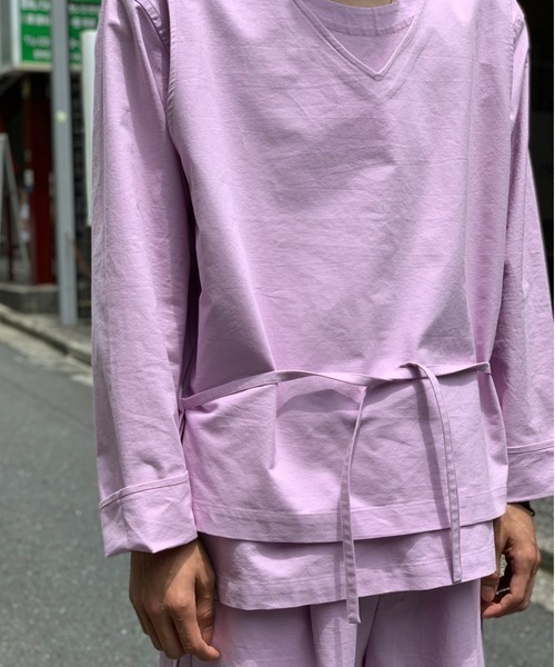 Toironier(トワロニエ)の「Toironier/トワロニエ/Lounge Vest/ラウンジベスト(その他アウター・メンズ・ブラック/ラベンダー/マスタード・F)」の6枚目の写真