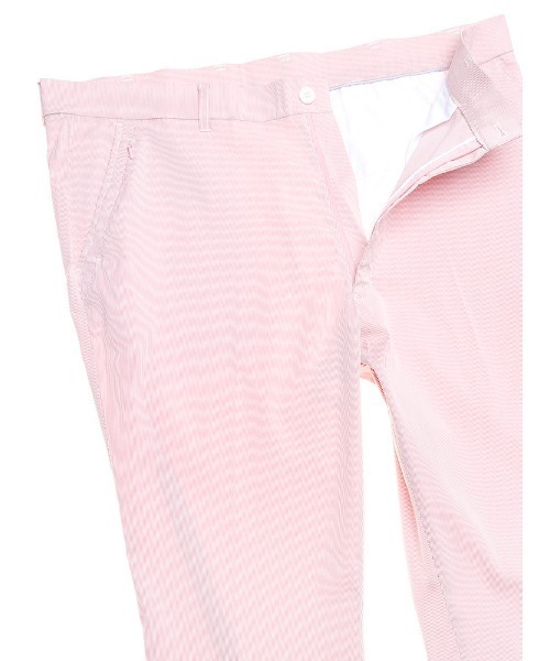 MIZUNO（ミズノ　）の「【別注サイズ】 ノータック ゴルフ パンツ（チノパンツ・メンズ・ホワイト×レッド/ブルー・4L/5L/6L/3L）」の6枚目の写真