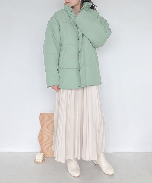 アシャ ASHA BY MDS イッセイミヤケ ノーカラー ジャケット グリーン MONTHLY COLOR DECEMBER – isseymiyake.com