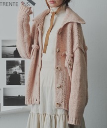 オーバージャケットニットカーディガン