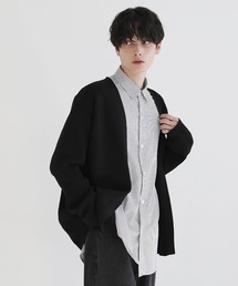 4WAYストレッチ ウォッシャブル ボタンレスカーディガン