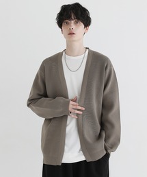 4WAYストレッチ ウォッシャブル ボタンレスカーディガン