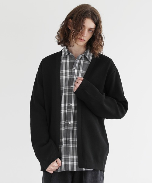 4WAYストレッチウォッシャブルボタンレスカーディガン