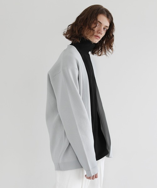 4WAYストレッチウォッシャブルボタンレスカーディガン