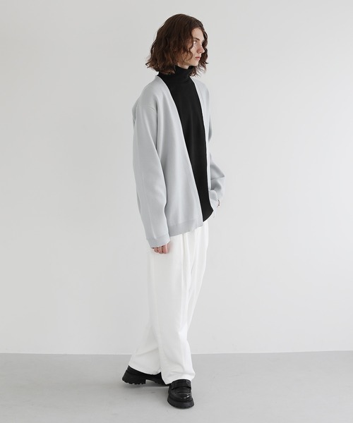 4WAYストレッチウォッシャブルボタンレスカーディガン