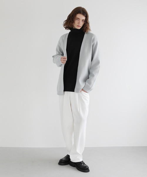 4WAYストレッチウォッシャブルボタンレスカーディガン