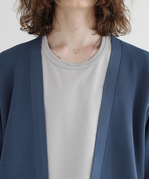 ASTRONOMY（アストロノミー）の「4WAYストレッチ ウォッシャブル ボタンレスカーディガン（カーディガン/ボレロ・メンズ・ライトグレー/モカ/パープル/ブラック/チャコール/ブルーグリーン/マスタード・XL/S/L/M）」の13枚目の写真