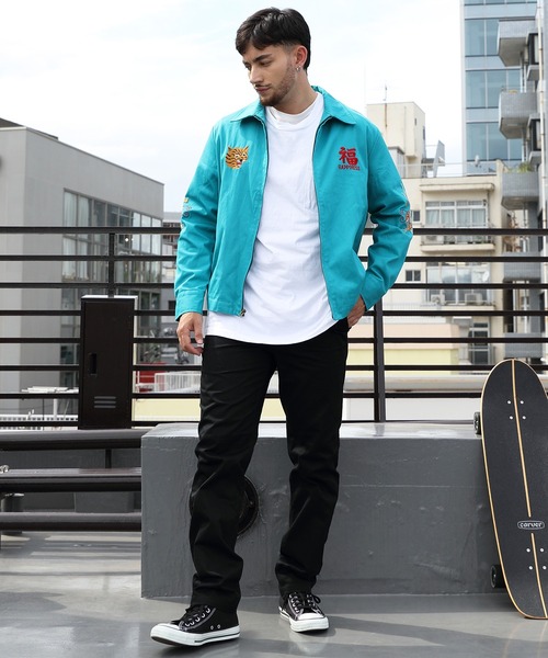 HOUSTON(ヒューストン)の「HOUSTON ベトナムジャケット(タイガー)(ブルゾン・メンズ・ターコイズブルー/ブラック/グリーン・X-LARGE/MEDIUM/XX-LARGE/LARGE)」の19枚目の写真