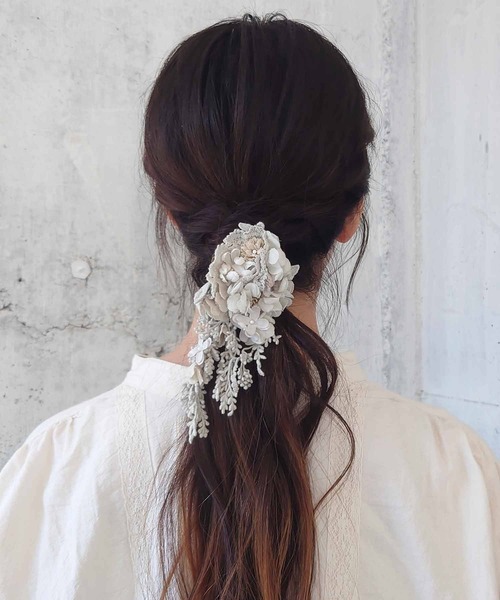 m.soeur（エムスール）の「刺繍レースのトートバッグ＊コサージュ付き（トートバッグ・レディース・ホワイト・FREE）」の11枚目の写真