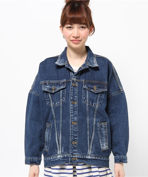 WHO'S WHO gallery（フーズフーギャラリー）の「【THE BIG】ビッグGジャン（デニムジャケット・レディース・ブルー・FREE）」の2枚目の写真