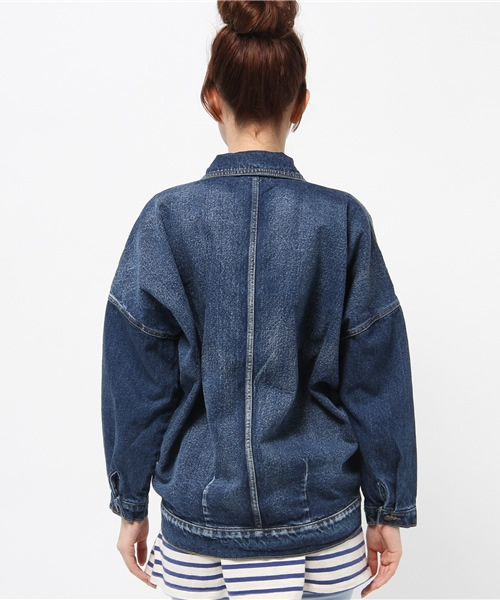 WHO'S WHO gallery（フーズフーギャラリー）の「【THE BIG】ビッグGジャン（デニムジャケット・レディース・ブルー・FREE）」の4枚目の写真