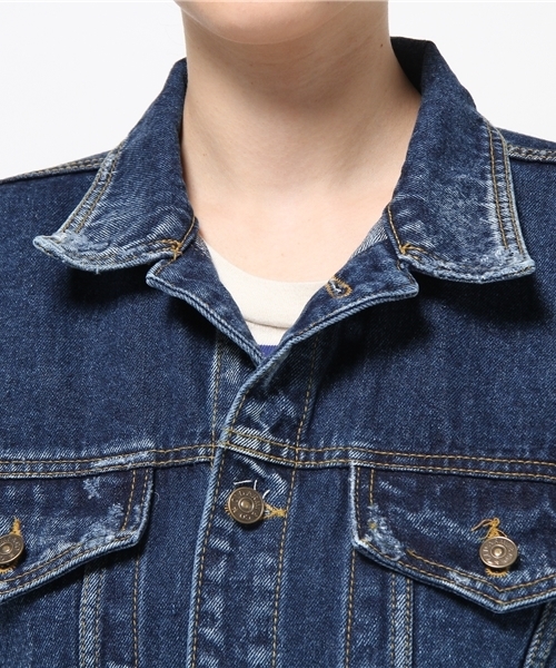 WHO'S WHO gallery（フーズフーギャラリー）の「【THE BIG】ビッグGジャン（デニムジャケット・レディース・ブルー・FREE）」の5枚目の写真