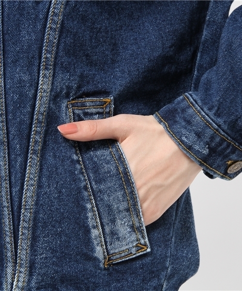 WHO'S WHO gallery（フーズフーギャラリー）の「【THE BIG】ビッグGジャン（デニムジャケット・レディース・ブルー・FREE）」の7枚目の写真