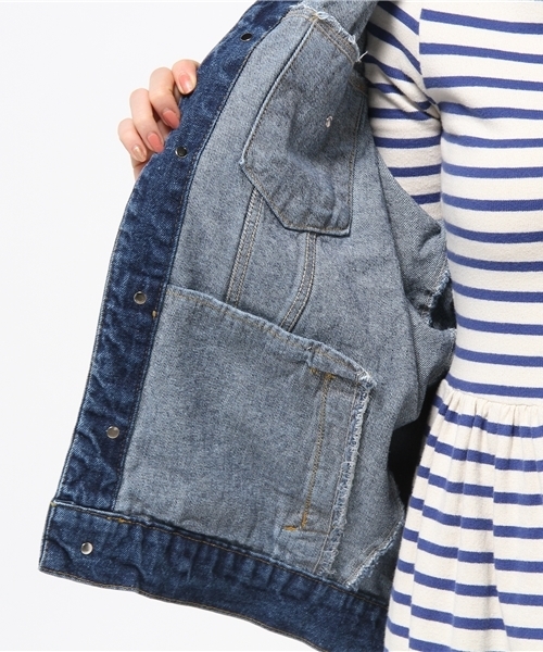 WHO'S WHO gallery（フーズフーギャラリー）の「【THE BIG】ビッグGジャン（デニムジャケット・レディース・ブルー・FREE）」の9枚目の写真