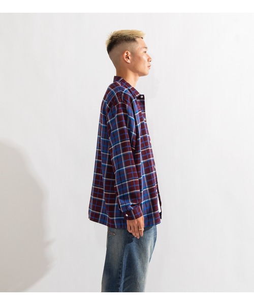 APPLEBUM(アップルバム)の「Silky Check Square L/S Shirt(シャツ/ブラウス・メンズ・レッド系その他/グリーン系その他・X-LARGE/LARGE/MEDIUM)」の15枚目の写真