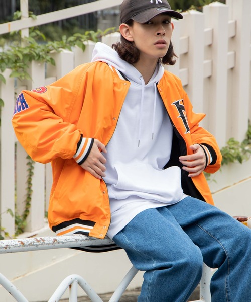 WEGO（ウィゴー）の「WEGO/【セットアップ対象商品】ヘビーウエイト BIGプルパーカー（パーカー・メンズ・ネイビー/グリーン系その他/カーキ/ライトベージュ/ブルー系その他/ホワイト/グレー系その他/ブラック/ライトピンク・LARGE/MEDIUM）」の22枚目の写真