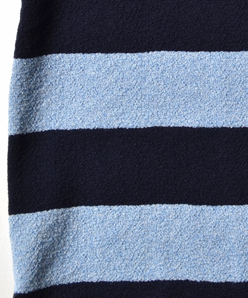 SHIPS（シップス）の「SC: SHIPS（シップス）ミニパイル ボーダー ポケット Tシャツ■（Tシャツ/カットソー・メンズ・ホワイト/ホワイト×ブルー/グリーン/ダークブルー/ネイビー/グレー/グレー系その他/コバルトブルー・MEDIUM/X-LARGE/SMALL/LARGE）」の19枚目の写真