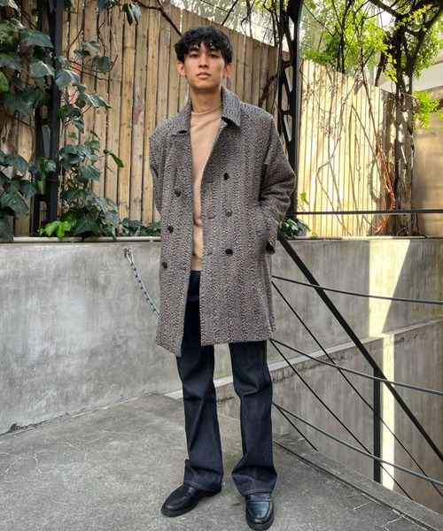 CIAOPANIC（チャオパニック）の「2wayヘリンボンダブルブレストコート