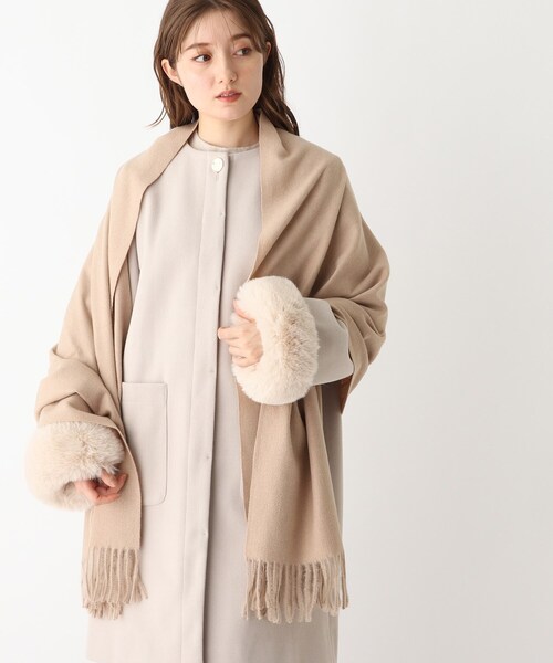 index（インデックス）の「◆ソフトタッチストール（ストール/ショール・レディース・ダークグリーン/ベージュ/イエロー・00）」の2枚目の写真