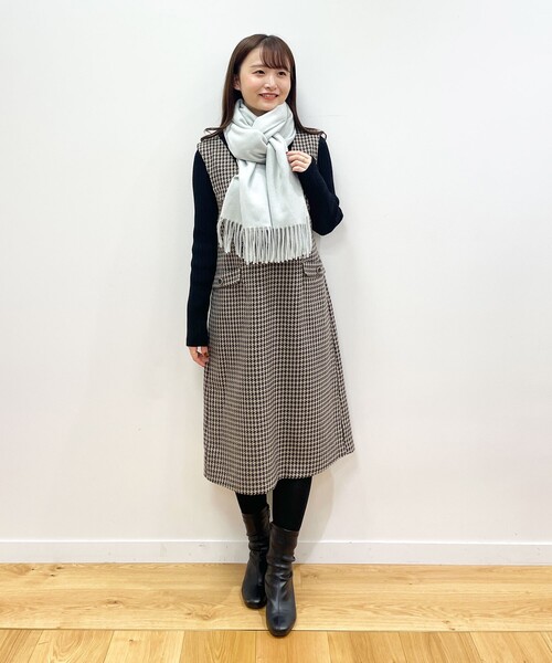 index（インデックス）の「◆ソフトタッチストール（ストール/ショール・レディース・ダークグリーン/ベージュ/イエロー・00）」の6枚目の写真