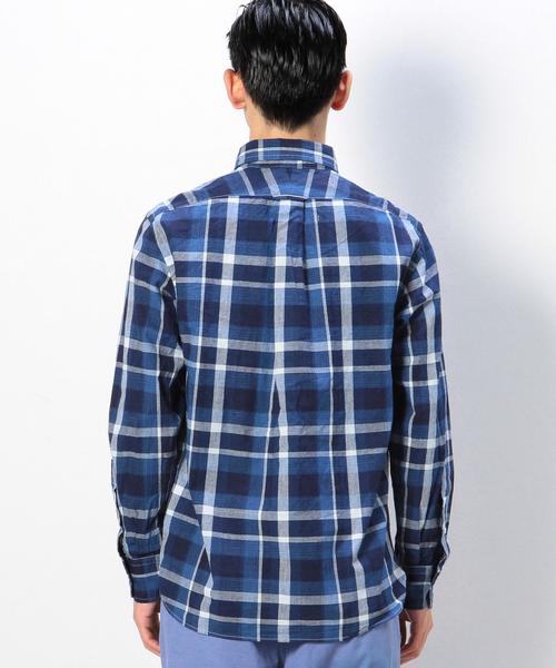 coen（コーエン）の「インディゴチェックボタンダウンシャツ（シャツ/ブラウス・メンズ・その他2/その他1・SMALL/MEDIUM/LARGE/X-LARGE）」の6枚目の写真