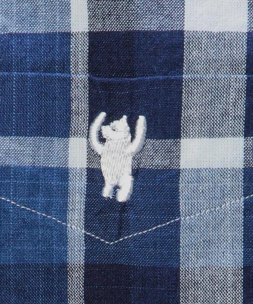 coen（コーエン）の「インディゴチェックボタンダウンシャツ（シャツ/ブラウス・メンズ・その他2/その他1・SMALL/MEDIUM/LARGE/X-LARGE）」の5枚目の写真