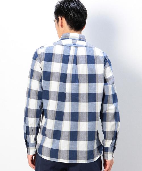 coen（コーエン）の「インディゴチェックボタンダウンシャツ（シャツ/ブラウス・メンズ・その他2/その他1・SMALL/MEDIUM/LARGE/X-LARGE）」の14枚目の写真