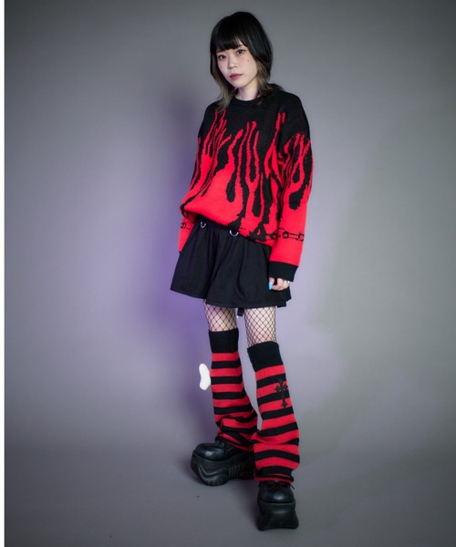 キューティーフラッシュ　レッグカバー　ガーター　レッグウォーマー　ウ1 受注制【Never mind the XU】flare leg warmer (4color) / 【ネバー