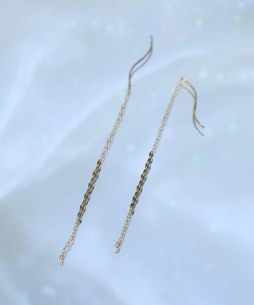 JUPITER（ジュピター）の「【累計販売 3000点突破！】【K10】デザインチェーンピアス/ロングセラー<動画あり>（ピアス（両耳用）・レディース・イエローゴールド・FREE）」の10枚目の写真