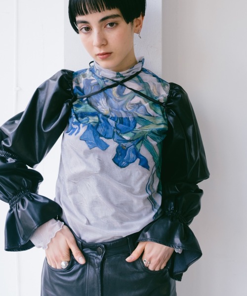 Fake Leather Bolero/フェイクレザーボレロ（カーディガン