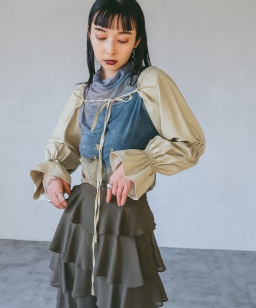 Fake Leather Bolero/フェイクレザーボレロ（カーディガン