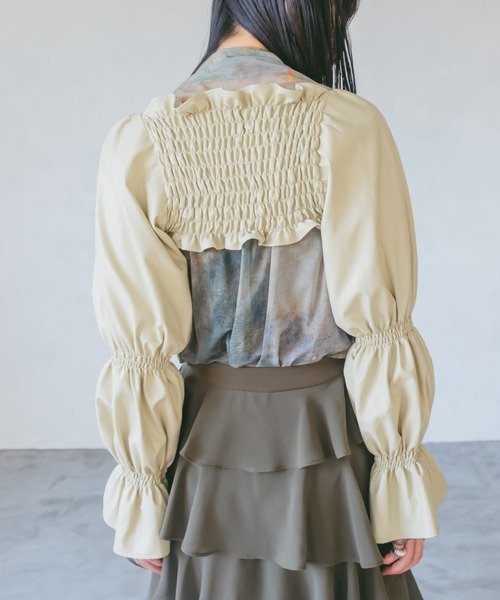 Fake Leather Bolero/フェイクレザーボレロ（カーディガン