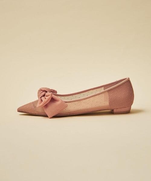 ODETTE E ODILE（オデットエオディール）の「【WEB限定】アシンメトリーリボン フラット15●↑（パンプス・レディース・ライトピンク/オフホワイト/ロイヤルブルー/ブラック・24.5cm/23.5cm/22cm/24cm/22.5cm/23cm/25cm）」の13枚目の写真