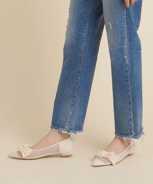 ODETTE E ODILE（オデットエオディール）の「【WEB限定】アシンメトリーリボン フラット15●↑（パンプス・レディース・ライトピンク/オフホワイト/ロイヤルブルー/ブラック・24.5cm/23.5cm/22cm/24cm/22.5cm/23cm/25cm）」の17枚目の写真