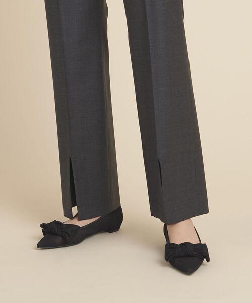 ODETTE E ODILE（オデットエオディール）の「【WEB限定】アシンメトリーリボン フラット15●↑（パンプス・レディース・ライトピンク/オフホワイト/ロイヤルブルー/ブラック・24.5cm/23.5cm/22cm/24cm/22.5cm/23cm/25cm）」の19枚目の写真