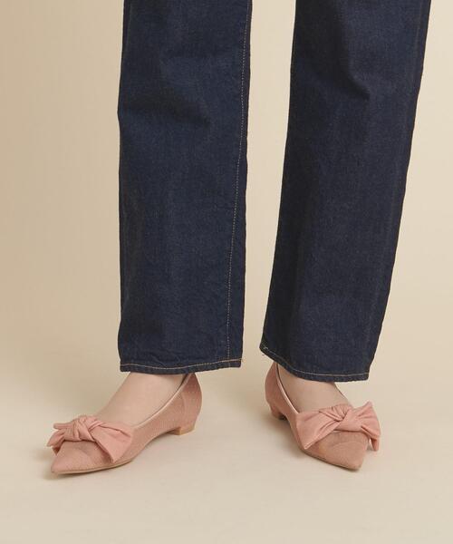 ODETTE E ODILE（オデットエオディール）の「【WEB限定】アシンメトリーリボン フラット15●↑（パンプス・レディース・ライトピンク/オフホワイト/ロイヤルブルー/ブラック・24.5cm/23.5cm/22cm/24cm/22.5cm/23cm/25cm）」の21枚目の写真