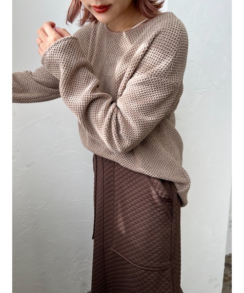 JUMELLE(ジュメロ)の「フロントスリットスカート(スカート・レディース・ブラック/ブラウン・MEDIUM)」の9枚目の写真