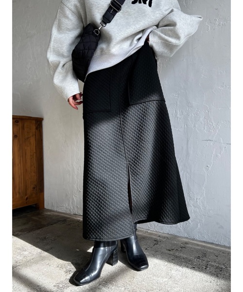 JUMELLE(ジュメロ)の「フロントスリットスカート(スカート・レディース・ブラック/ブラウン・MEDIUM)」の22枚目の写真